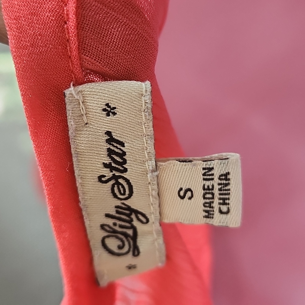 Lily Star Sheer Pink Blouse - Picture 3 of 3